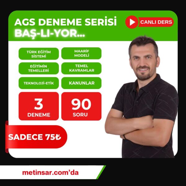 AGS 3 Deneme (Online çözümlü)